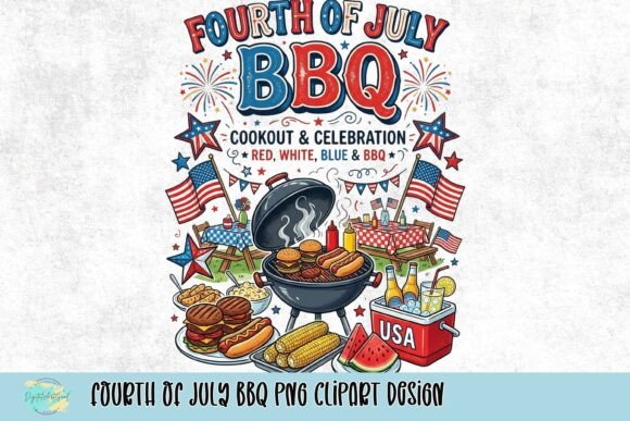 Download Fourth of July BBQ PNG Clipart Design - Clipart design Collection