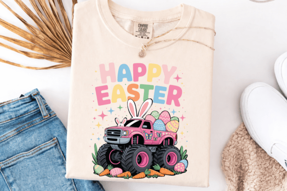 Download Happy Easter Bunny Monster Truck PNG - Premium Resources