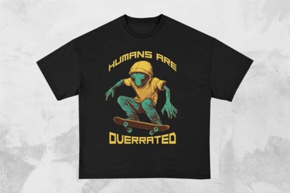 Download Humans Are Overrated Funny Alien Design - Alien design Collection